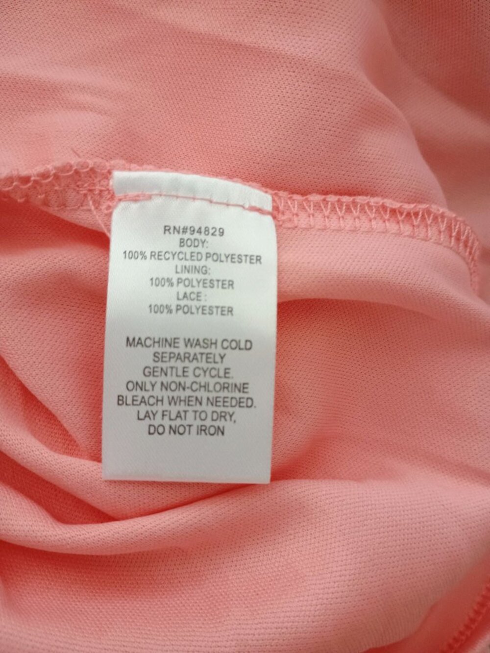 FLORAL CROCHET TOP MAXI DRESS PEACHY CORAL SEXY SUMMER BEACH - Picture 9 of 9
